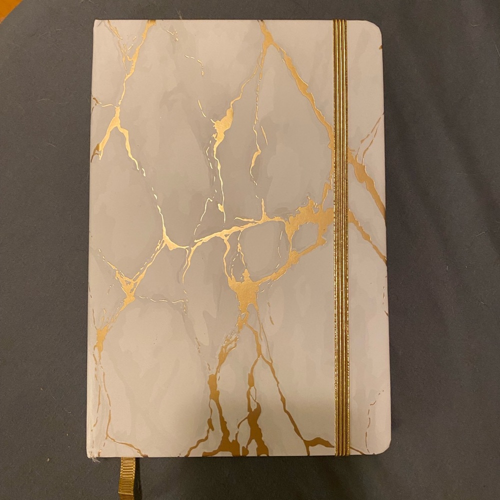 Gold & White Journal Book